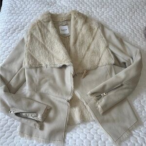 Bebe Faux Suade-Fur Jacket